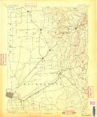 Sacramento California Historical topographic map, 1:125000 scale, 30 X 30 Minute, Year 1893