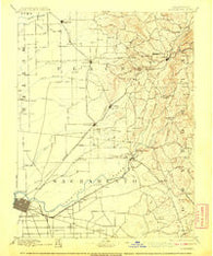 Sacramento California Historical topographic map, 1:125000 scale, 30 X 30 Minute, Year 1892