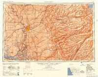 Sacramento California Historical topographic map, 1:250000 scale, 1 X 2 Degree, Year 1956
