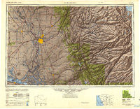 Sacramento California Historical topographic map, 1:250000 scale, 1 X 2 Degree, Year 1947