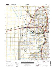 Sacramento West California Current topographic map, 1:24000 scale, 7.5 X 7.5 Minute, Year 2015