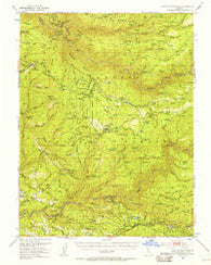 Saddle Mountain California Historical topographic map, 1:62500 scale, 15 X 15 Minute, Year 1950