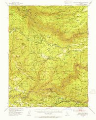 Saddle Mountain California Historical topographic map, 1:62500 scale, 15 X 15 Minute, Year 1950