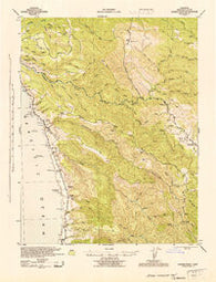 Saddle Point California Historical topographic map, 1:62500 scale, 15 X 15 Minute, Year 1944