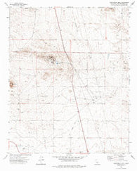 Saddleback Mtn California Historical topographic map, 1:24000 scale, 7.5 X 7.5 Minute, Year 1973