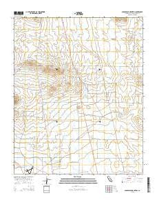 Saddleback Mountain California Current topographic map, 1:24000 scale, 7.5 X 7.5 Minute, Year 2015