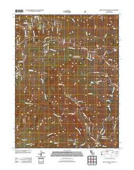 Saint John Mountain California Historical topographic map, 1:24000 scale, 7.5 X 7.5 Minute, Year 2012