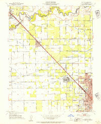 Salida California Historical topographic map, 1:24000 scale, 7.5 X 7.5 Minute, Year 1953