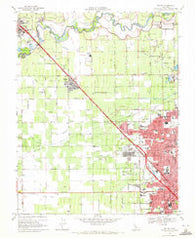 Salida California Historical topographic map, 1:24000 scale, 7.5 X 7.5 Minute, Year 1969