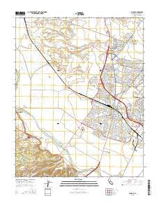 Salinas California Current topographic map, 1:24000 scale, 7.5 X 7.5 Minute, Year 2015