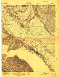 Salinas California Historical topographic map, 1:31680 scale, 15 X 15 Minute, Year 1910