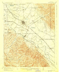 Salinas California Historical topographic map, 1:62500 scale, 15 X 15 Minute, Year 1912