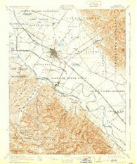 Salinas California Historical topographic map, 1:62500 scale, 15 X 15 Minute, Year 1912