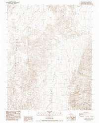 Saline Peak California Historical topographic map, 1:24000 scale, 7.5 X 7.5 Minute, Year 1987