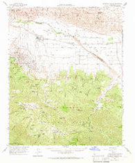 Salisbury Canyon California Historical topographic map, 1:62500 scale, 15 X 15 Minute, Year 1964