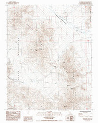 Salsberry Peak California Historical topographic map, 1:24000 scale, 7.5 X 7.5 Minute, Year 1985