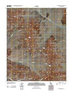 Salsberry Peak California Historical topographic map, 1:24000 scale, 7.5 X 7.5 Minute, Year 2012