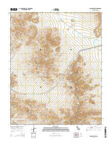 Salsberry Peak California Current topographic map, 1:24000 scale, 7.5 X 7.5 Minute, Year 2015