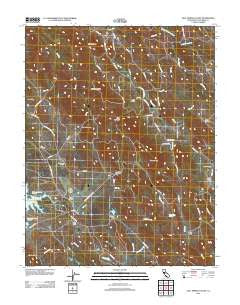 Salt Spring Valley California Historical topographic map, 1:24000 scale, 7.5 X 7.5 Minute, Year 2012