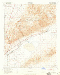 Saltdale California Historical topographic map, 1:62500 scale, 15 X 15 Minute, Year 1943