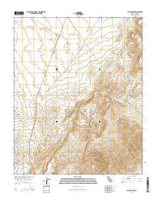 Saltdale NW California Current topographic map, 1:24000 scale, 7.5 X 7.5 Minute, Year 2015