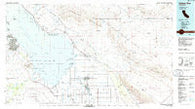 Salton Sea California Historical topographic map, 1:100000 scale, 30 X 60 Minute, Year 1985