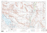 Salton Sea California Historical topographic map, 1:250000 scale, 1 X 2 Degree, Year 1959