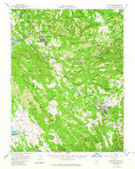 San Andreas California Historical topographic map, 1:62500 scale, 15 X 15 Minute, Year 1962