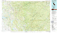 San Andreas California Historical topographic map, 1:100000 scale, 30 X 60 Minute, Year 1993