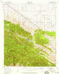 San Antonio California Historical topographic map, 1:62500 scale, 15 X 15 Minute, Year 1942