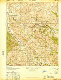 San Benito California Historical topographic map, 1:62500 scale, 15 X 15 Minute, Year 1940