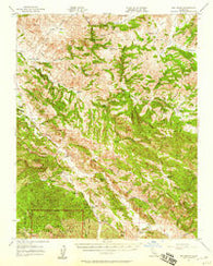 San Benito California Historical topographic map, 1:62500 scale, 15 X 15 Minute, Year 1957