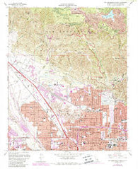 San Bernardino North California Historical topographic map, 1:24000 scale, 7.5 X 7.5 Minute, Year 1967