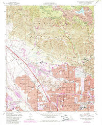 San Bernardino North California Historical topographic map, 1:24000 scale, 7.5 X 7.5 Minute, Year 1967