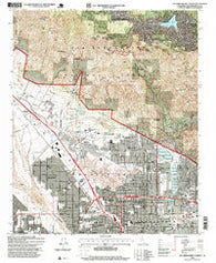 San Bernardino North California Historical topographic map, 1:24000 scale, 7.5 X 7.5 Minute, Year 1996