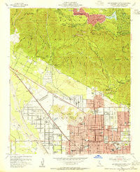 San Bernardino North California Historical topographic map, 1:24000 scale, 7.5 X 7.5 Minute, Year 1954