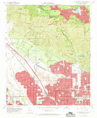 San Bernardino North California Historical topographic map, 1:24000 scale, 7.5 X 7.5 Minute, Year 1967