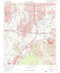 San Bernardino South California Historical topographic map, 1:24000 scale, 7.5 X 7.5 Minute, Year 1967