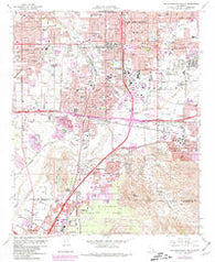 San Bernardino South California Historical topographic map, 1:24000 scale, 7.5 X 7.5 Minute, Year 1967