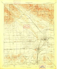 San Bernardino California Historical topographic map, 1:62500 scale, 15 X 15 Minute, Year 1901