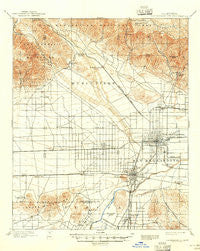 San Bernardino California Historical topographic map, 1:62500 scale, 15 X 15 Minute, Year 1901