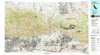 San Bernardino California Historical topographic map, 1:100000 scale, 30 X 60 Minute, Year 1982