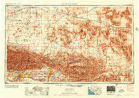 San Bernardino California Historical topographic map, 1:250000 scale, 1 X 2 Degree, Year 1956