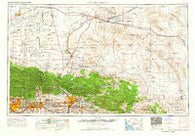San Bernardino California Historical topographic map, 1:250000 scale, 1 X 2 Degree, Year 1966