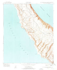 San Clemente Island Central California Historical topographic map, 1:24000 scale, 7.5 X 7.5 Minute, Year 1943