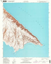 San Clemente Island South California Historical topographic map, 1:24000 scale, 7.5 X 7.5 Minute, Year 1943
