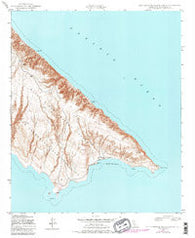 San Clemente Island South California Historical topographic map, 1:24000 scale, 7.5 X 7.5 Minute, Year 1943