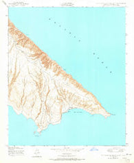 San Clemente Island South California Historical topographic map, 1:24000 scale, 7.5 X 7.5 Minute, Year 1943