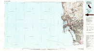 San Diego California Historical topographic map, 1:100000 scale, 30 X 60 Minute, Year 1979