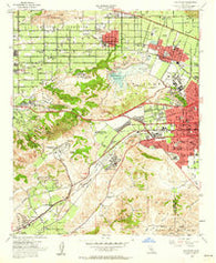 San Dimas California Historical topographic map, 1:24000 scale, 7.5 X 7.5 Minute, Year 1954